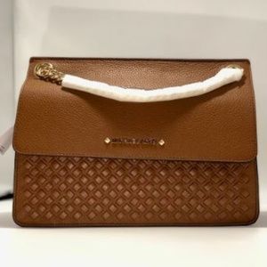 Michael Kors Brown Satchel Shoulder Bag “Kathy”